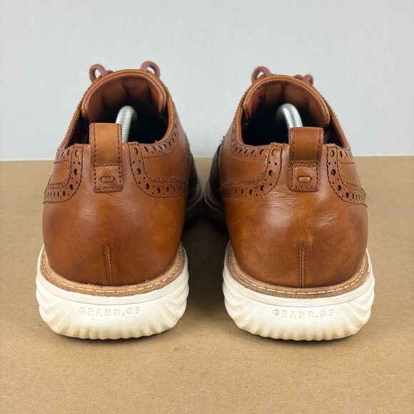 Cole Haan Grandevolution Leather Wingtip Oxford Dress Shoes Mens 12 Brown - Picture 4 of 11